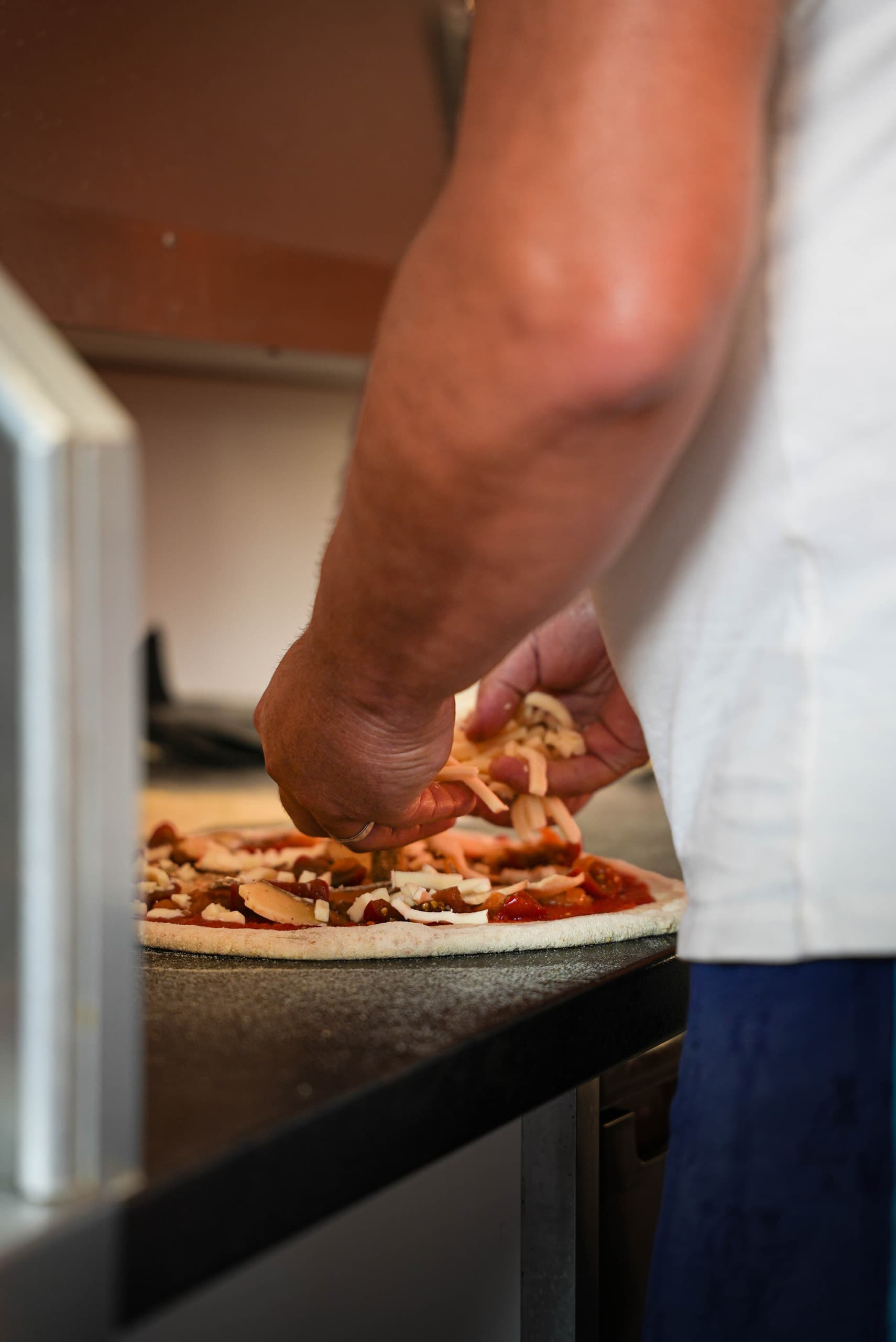 Préparation d’une pizza